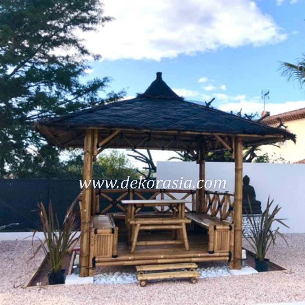 Bamboo Gazebo for Home Garden, Bamboo Gazebo Outdoor - Image 2
