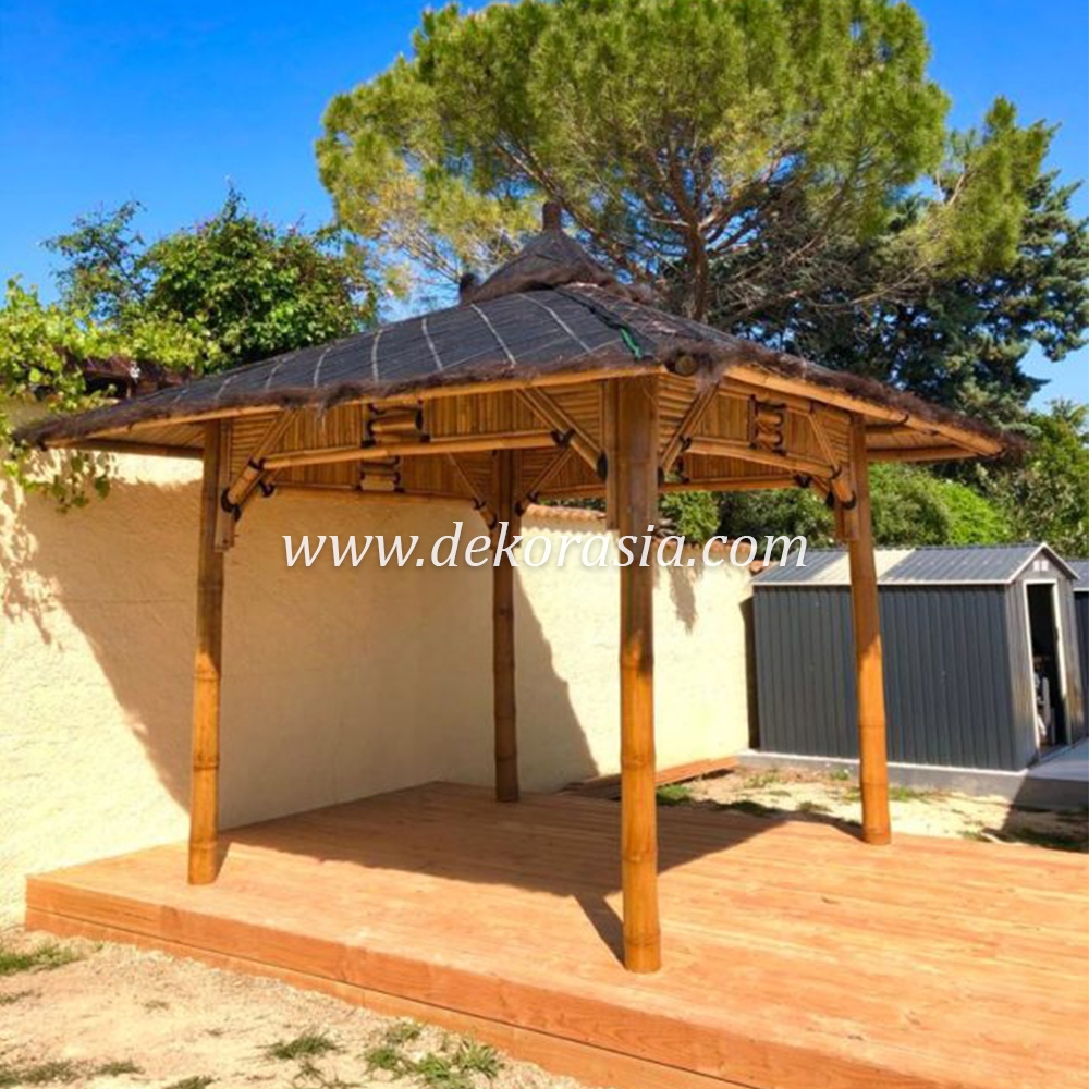 Bamboo Gazebo for Home Garden, Bamboo Gazebo Outdoor - Image 2