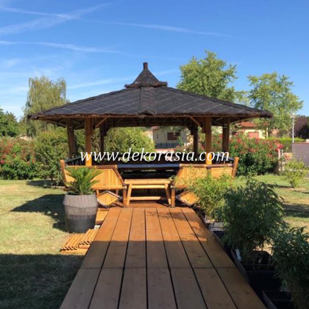 Bamboo Gazebo for Home Garden, Bamboo Gazebo Outdoor - Image 2